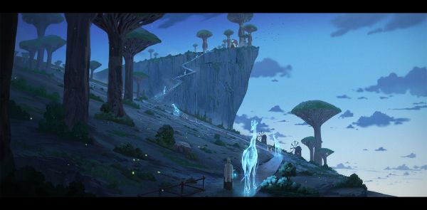 世界,空,青空,雲,生物,バイオーム