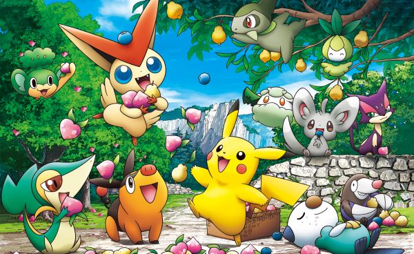 pokemon,Pikachu,Oshawott,snivy,Victini,bär