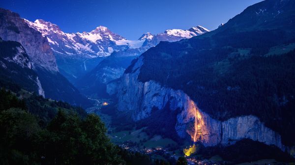 alam,pemandangan,pegunungan,pandangan mata burung,Swiss,puncak bersalju