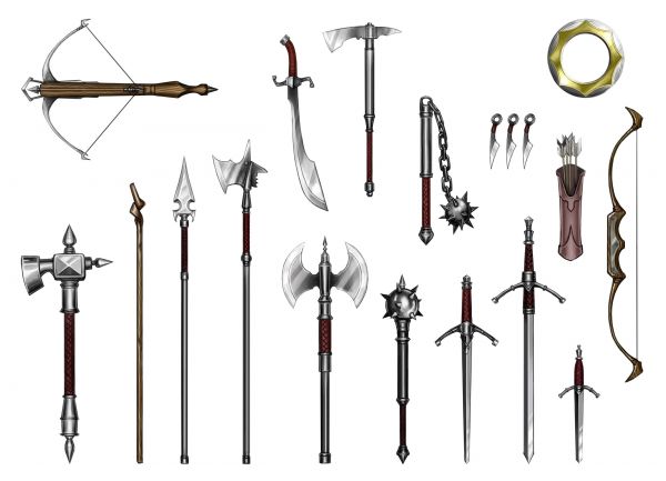 arrows,long sword,bow,weapon,spear,bow and arrow