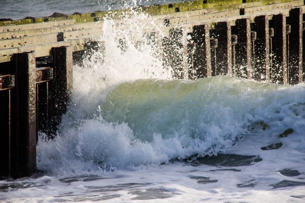 Meer,Strand,Küste,Welle,Ystadsandskog,Brygga