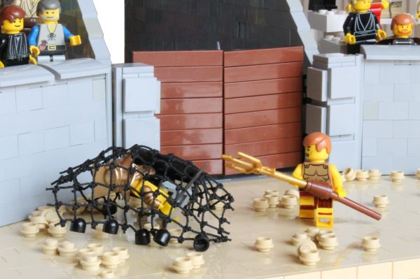 LEGO,Roma,bersih,kematian,arena,pedang