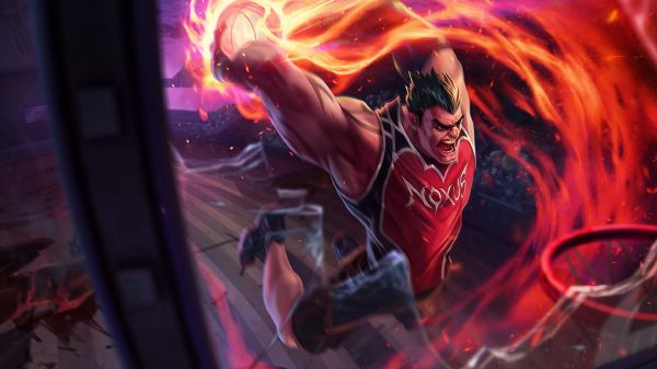 anime,League of Legends,Darius,screenshot,stage,darkness