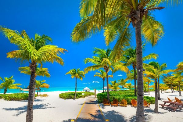 1800x1202 px, beach, blue, Caribbean, chair, landscape