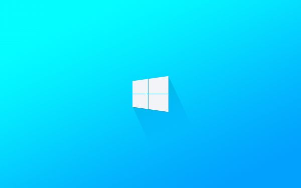 minimalisme,logo,Windows 10,windows 11,fargerik,blå bakgrunn