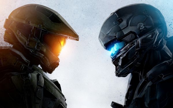 2880x1800 px,artwork,Halo 5,Master Chief,Spartan Locke,video games