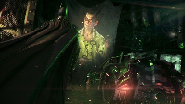 3840x2160 px,Batman,Batman Arkham Ritter,Batmobile,Gotham City,Rocksteady Studios