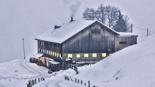 sneeuw,winter,cabine,schuur,Oostenrijk,Invriezen