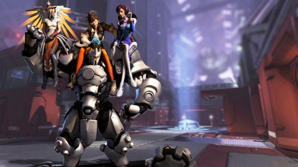 Mercy Overwatch, Overwatch, Reinhardt Overwatch, Tracer Overwatch, D Va Overwatch, anime