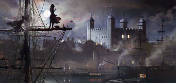 Moordenaars gelofte,Assassin's Creed Syndicate,stadsgezicht,Evie Frye,Londen,kasteel