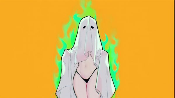 ghost girl,Cadılar Bayramı,pantolon,hayalet,Beyaz cilt