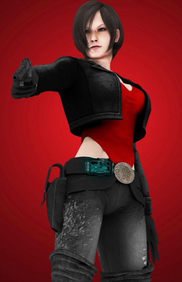 karakter merah,ada wong,Resident Evil 2,Resident Evil 2 Remake,Resident Evil 4,tatapan sensual