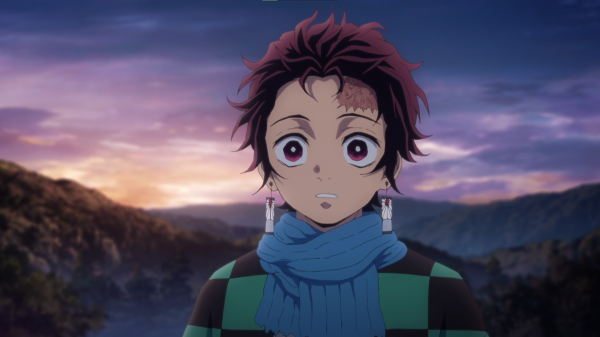 Anime, Anime screenshot, Kimetsu no Yaiba, Kamado Tanjiro, Giyu Tomioka Kimetsu no Yaiba, Tomioka Giyuu