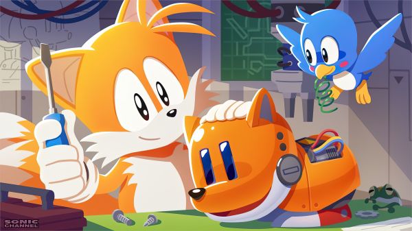 Sonic,pindsvinet Sonic,Sega,Tails karakter,fugle,laboratorier