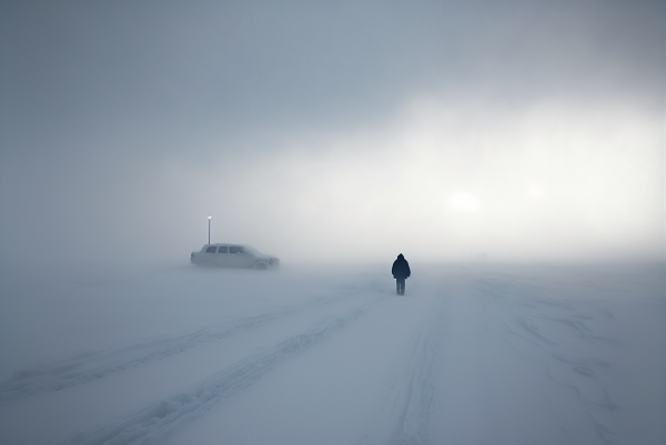 ai art, Winter, Schnee, Frost, Weiß