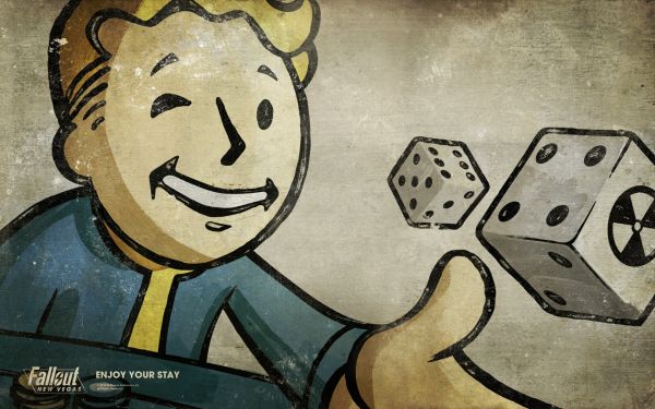 illustrasjon, tegnefilm, Falle ut, Fallout New Vegas, tegning, tegneserier