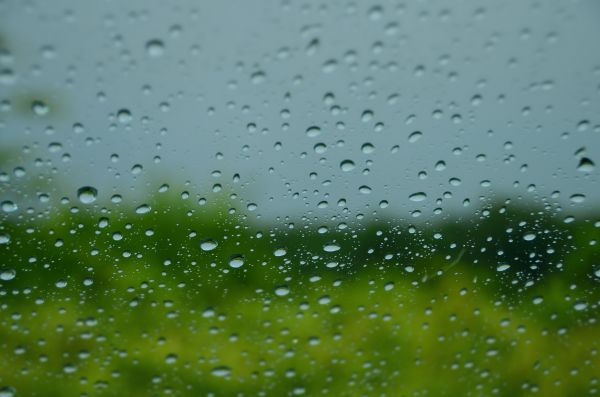 窗口, 玻璃, 雨, 液滴, 滴, d7000