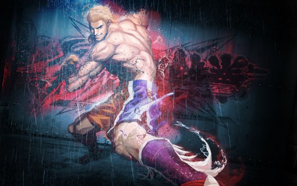 Street Fighter X Tekken,rain,steve fox,smile