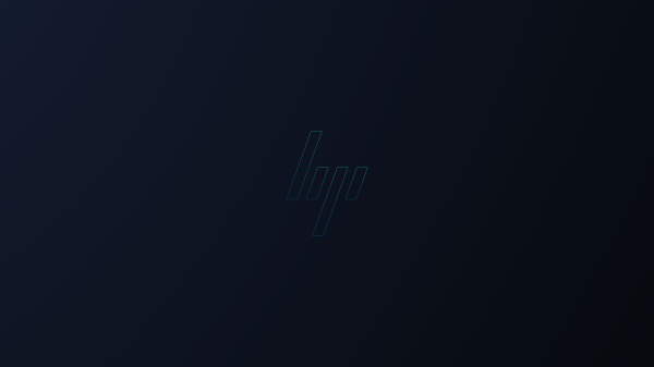 minimalismia,Hewlett Packard,sinisellä pohjalla,logo,brändi