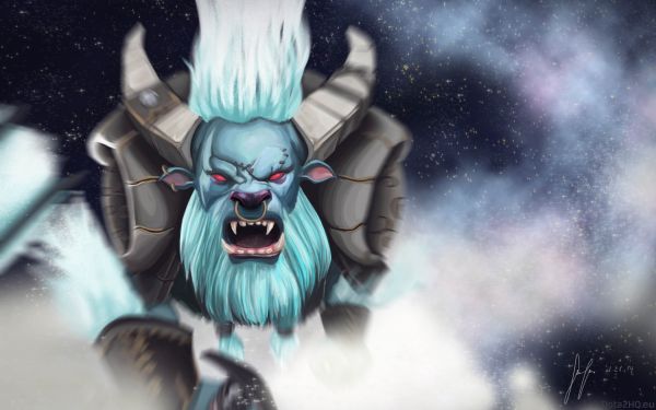 Dota 2,Spirit Breaker,Snímek obrazovky,anime,modrý,stroj