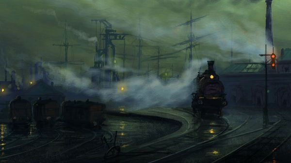 tren,pintura,Raphael Lacoste