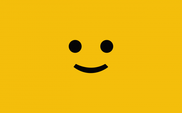 Illustration, Minimalismus, Gelber hintergrund, Symbol, LEGO, Smiley