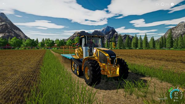 농업,farming simulator,farming simulator 2019,트랙터,노랑,귀리