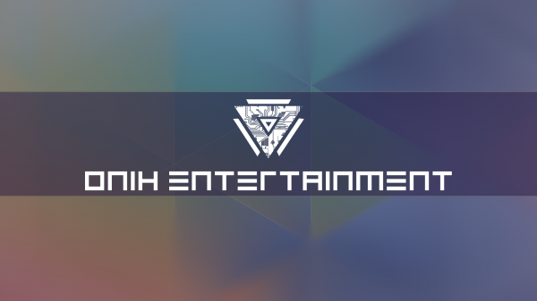 tekst,logo,Onih Entertainment,merke,onigiri Hardcore,form