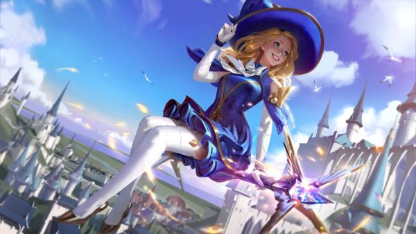 Lux League of Legends, League of Legends, Riot Games, sorceress, Lux Arcadia, witch