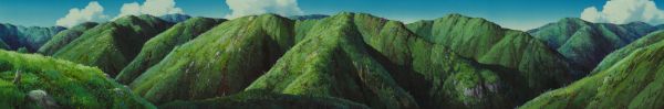 paisaje,panorama,naturaleza,Nubes,La princesa Mononoke,dibujo