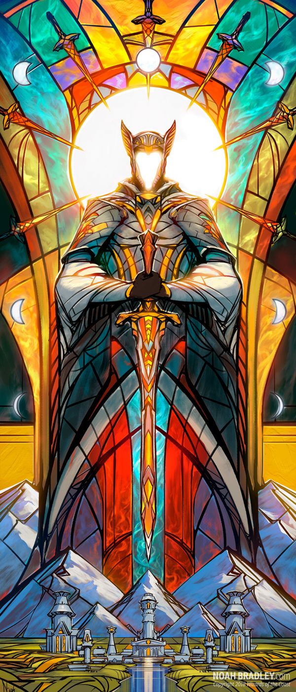 Noah Bradley,men,stained glass,glass,sword,Kingdom