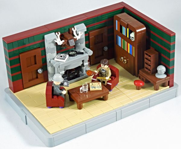 LEGO,Sherlock,interieur,huis,Speelgoed,vignet