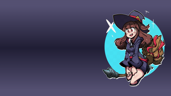 Little Witch Academia,cadı,Luna Nova uniform,cadı şapkası,Wide Brimmed Hat,süpürge