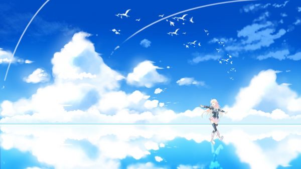 1920x1080 px,animeflickor,IA Vocaloid,Vocaloid,moln