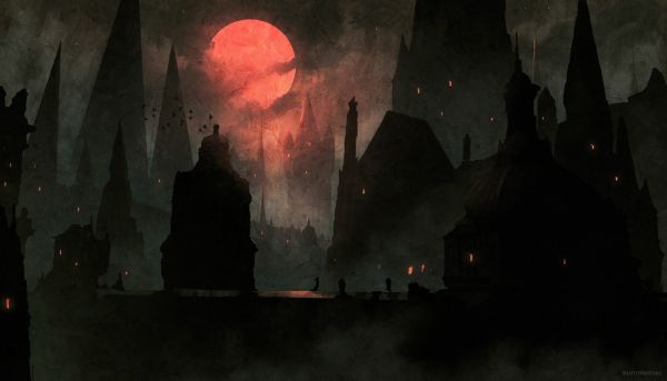 artwork,fantasy art,bloodborne,Bloedmaan,Anato Finnstark,Video Game Art