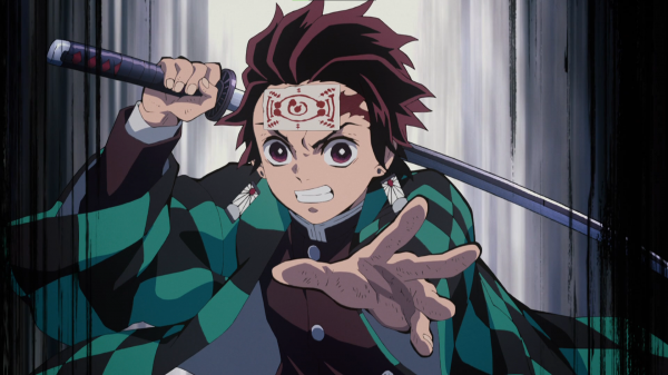 Kimetsu no Yaiba, Kamado Tanjiro, Kamado Nezuko, súrodenci, kimono, meč