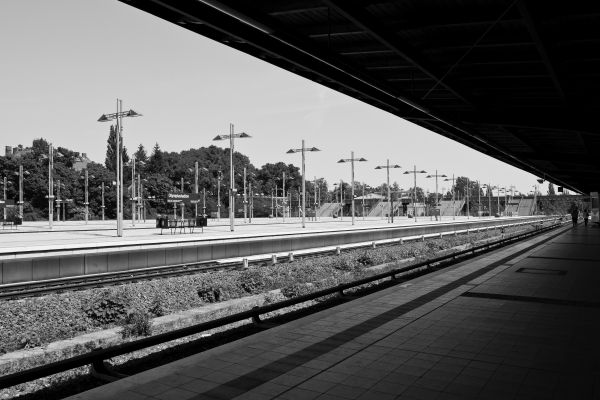 by,sort og hvid,bw,Berlin,station,Canon