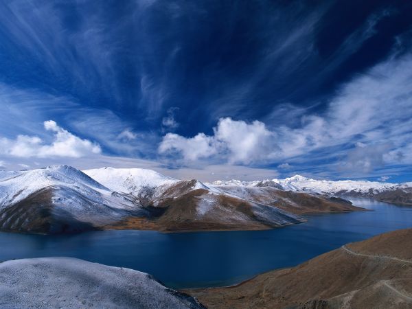 panorama,montanhas,lago,agua,natureza,reflexão