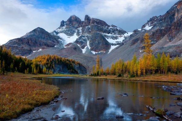 río,nieve,montaña,invierno