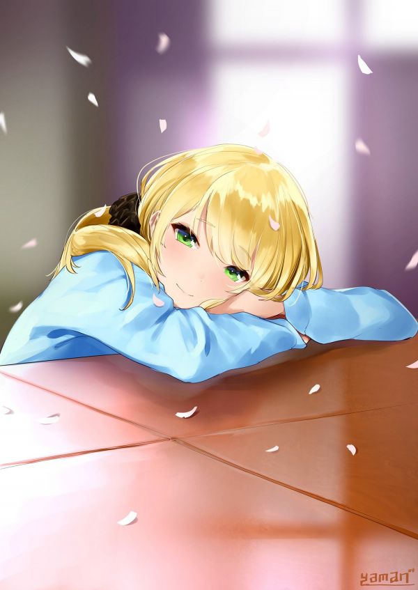 สีบลอนด์,อะนิเมะ,สาวอะนิเมะ,ภาพประกอบ,ผมยาว,Ellen Baker