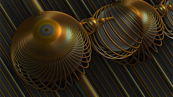 arte digital, abstrato, Render, CGI, espiral, esfera