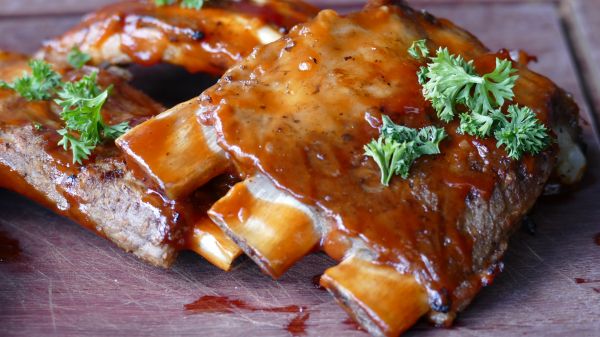 ribs,barbecue,sauce,meat