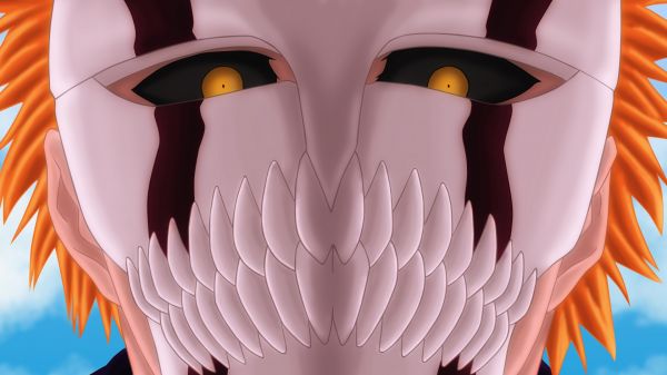 illustration, anime, Bleka, Bankai, mask, huvud