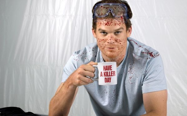 μεγάλα ματογυαλιά,αίμα,Πρόσωπο,Δεξιός,Dexter Morgan,κηλίδες αίματος