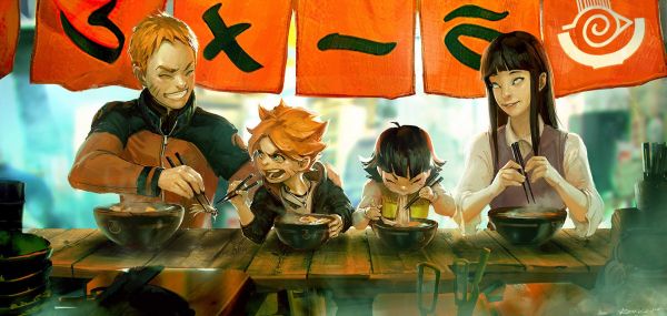 Naruto,Uzumaki Naruto,Hyuuga Hinata,Uzumaki Boruto,Uzumaki Himawari,mytologia