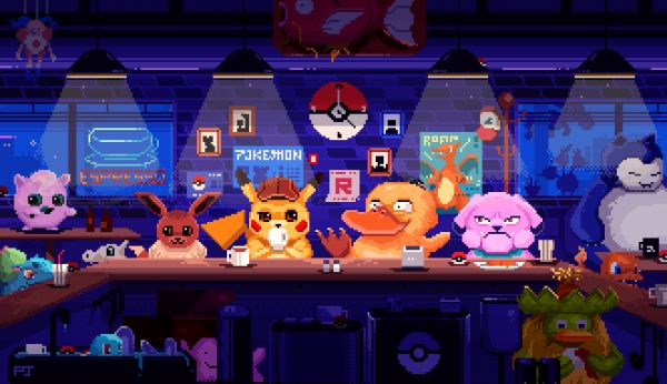 pokemon,pixel art,Jigglypuff,Pikachu,Snorlax,Squirtle