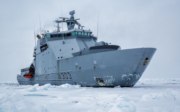 enviar, Ártico, Muelle de transporte anfibio, KV Svalbard, vehículo, Destructor