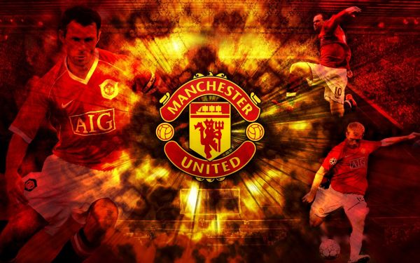 Verein,Manchester United,Hintergrund,Inschrift,Spieler,Symbol