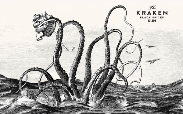 Kraken,monster laut,gambar,ilustrasi,perahu,Kapal layar