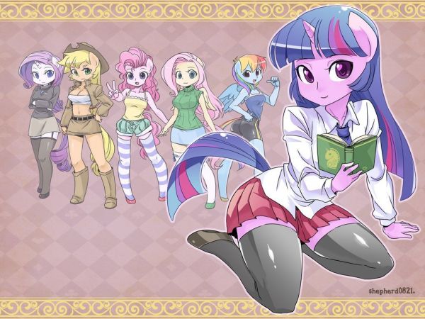 1032x774 px,Applejack,Fluttershy,manusiawi,My Little Pony,Pinkie Pie